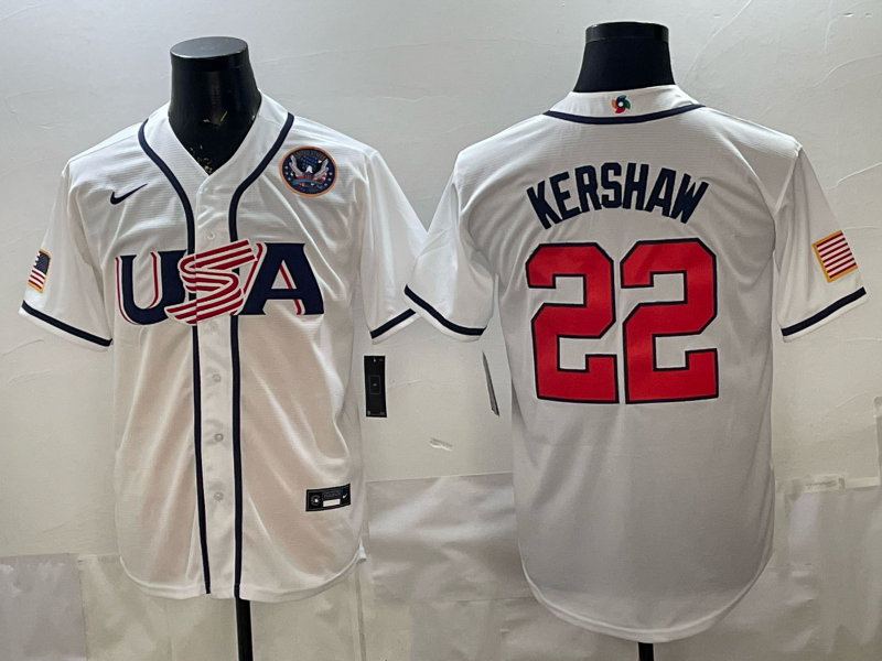 Men 2026 World cup white MLB Nike jersey 0010